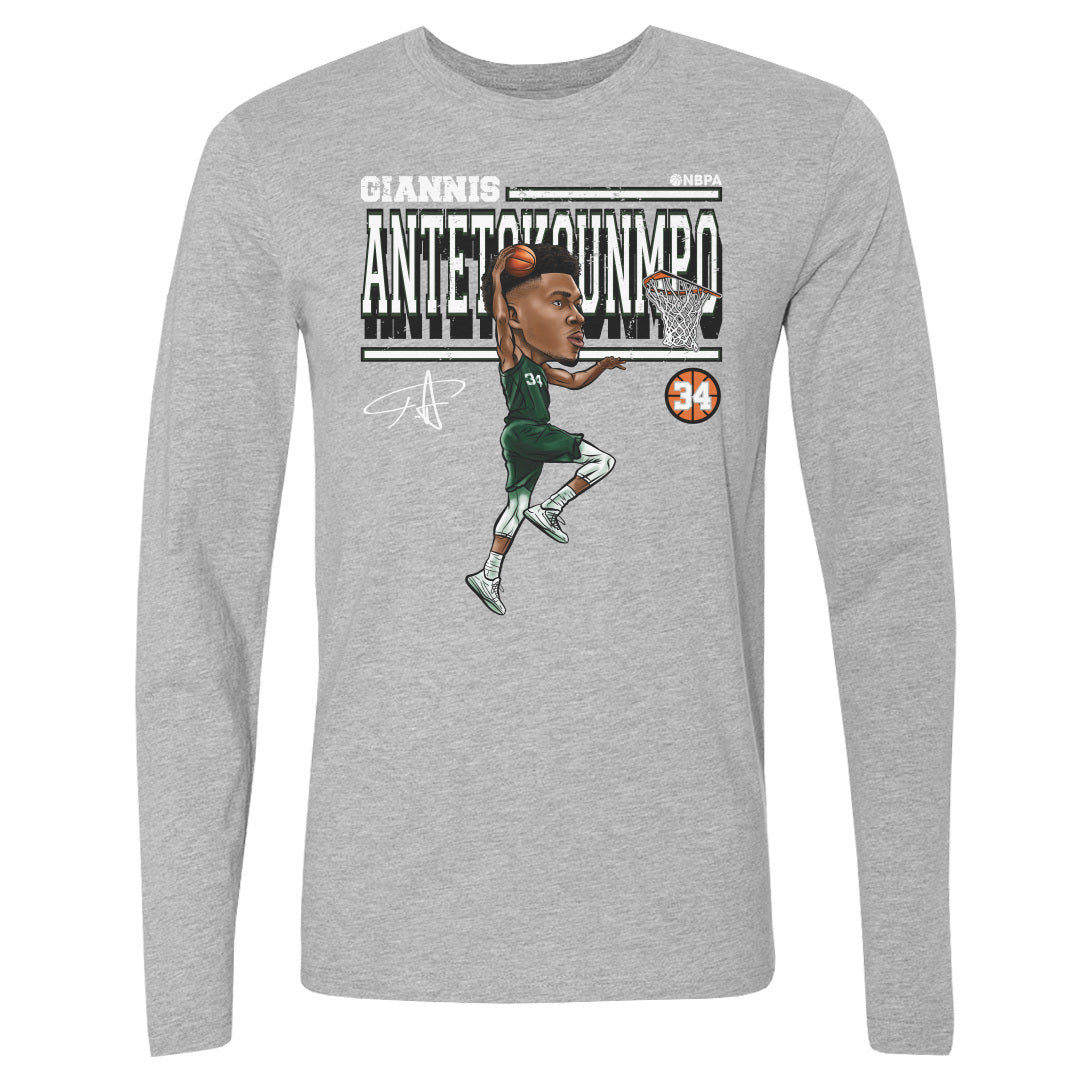 Giannis Antetokounmpo Men's Long Sleeve T-Shirt | 500 LEVEL