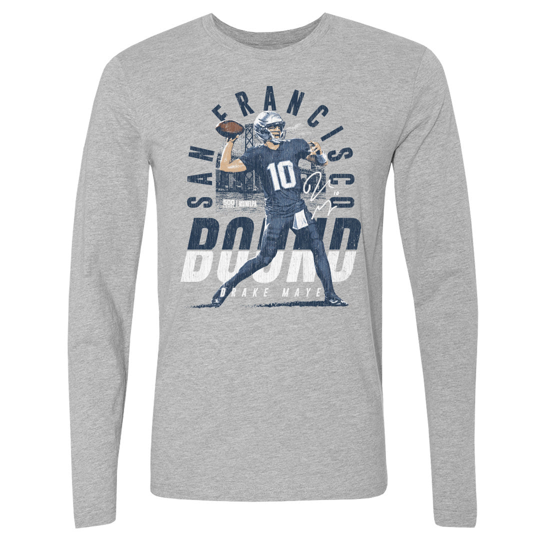 Drake Maye Men's Long Sleeve T-Shirt | 500 LEVEL