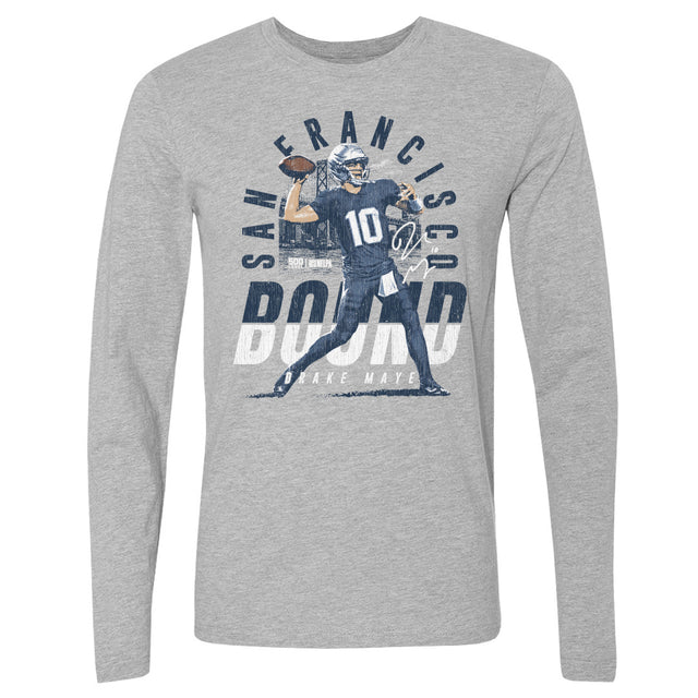 Drake Maye Men's Long Sleeve T-Shirt | 500 LEVEL