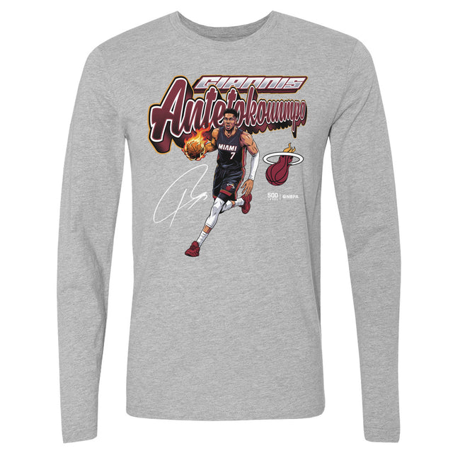Giannis Antetokounmpo Men's Long Sleeve T-Shirt | 500 LEVEL