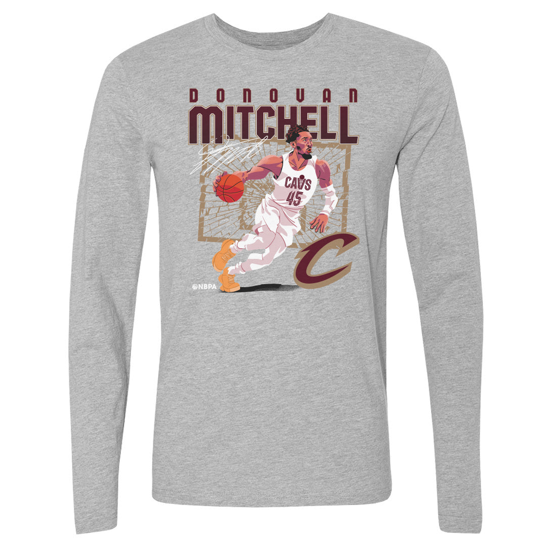 Donovan Mitchell Men's Long Sleeve T-Shirt | 500 LEVEL