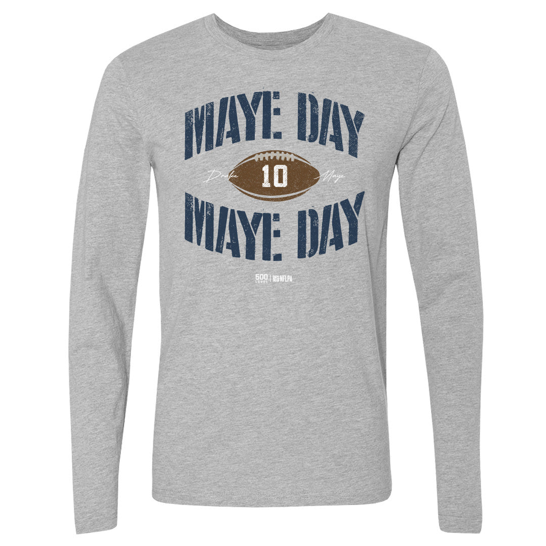 Drake Maye Men's Long Sleeve T-Shirt | 500 LEVEL