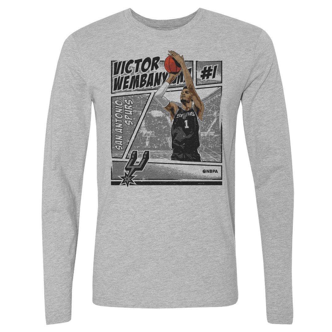 Victor Wembanyama Men's Long Sleeve T-Shirt | 500 LEVEL