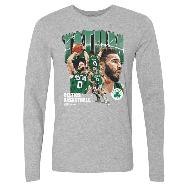 Jayson Tatum Men's Long Sleeve T-Shirt | 500 LEVEL