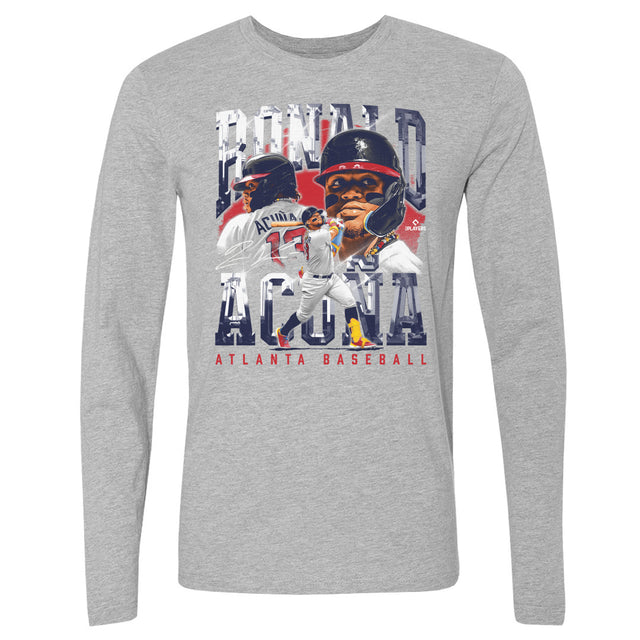 Ronald Acuna Jr. Men's Long Sleeve T-Shirt | 500 LEVEL