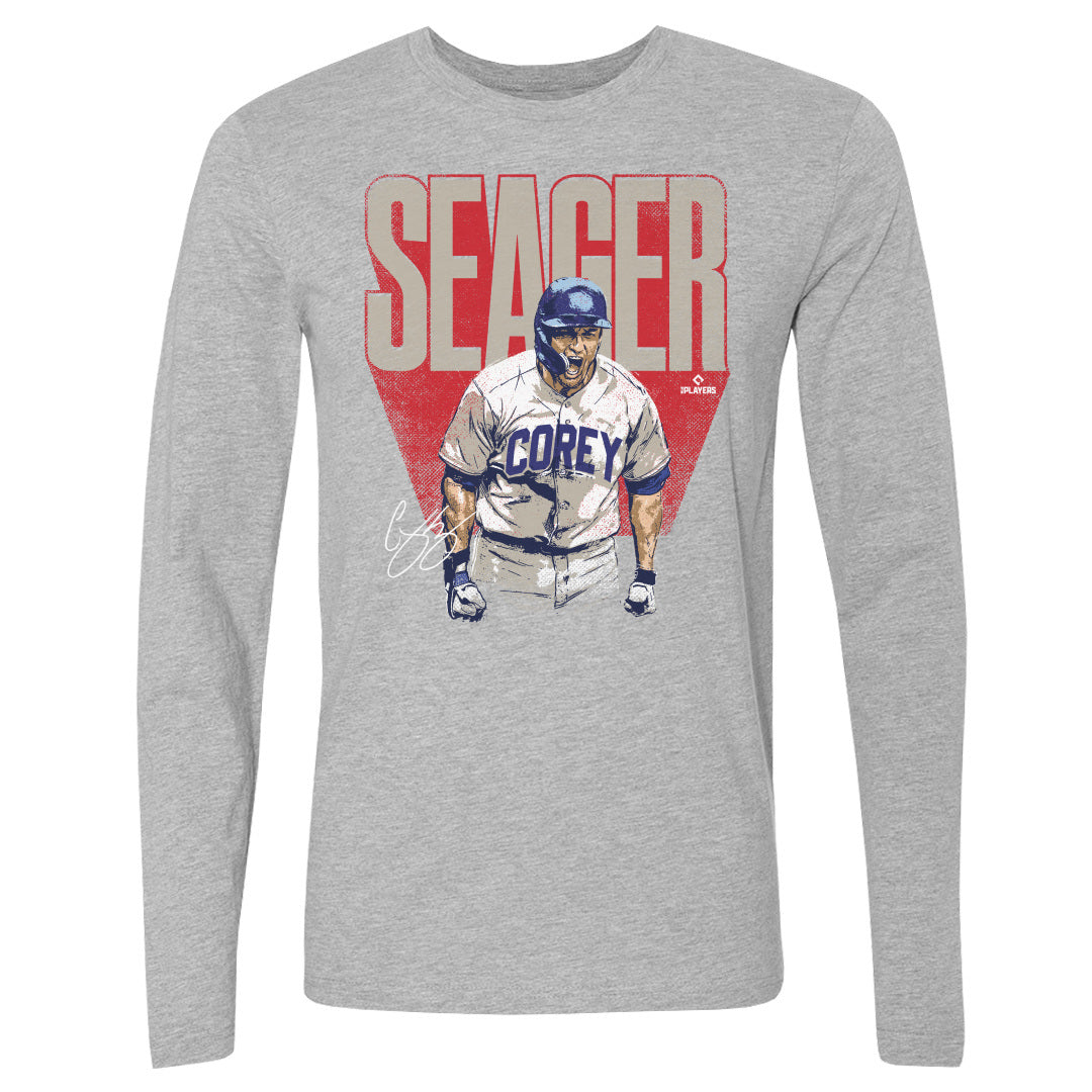 Corey Seager Men's Long Sleeve T-Shirt | 500 LEVEL