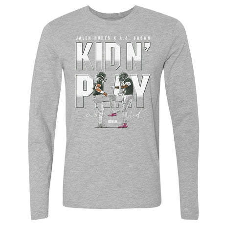 Jalen Hurts Men's Long Sleeve T-Shirt | 500 LEVEL