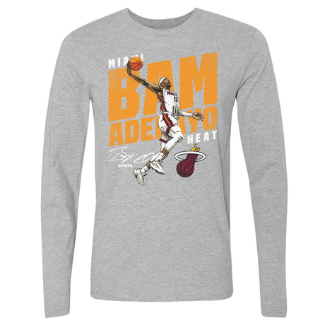 Bam Adebayo Men's Long Sleeve T-Shirt | 500 LEVEL