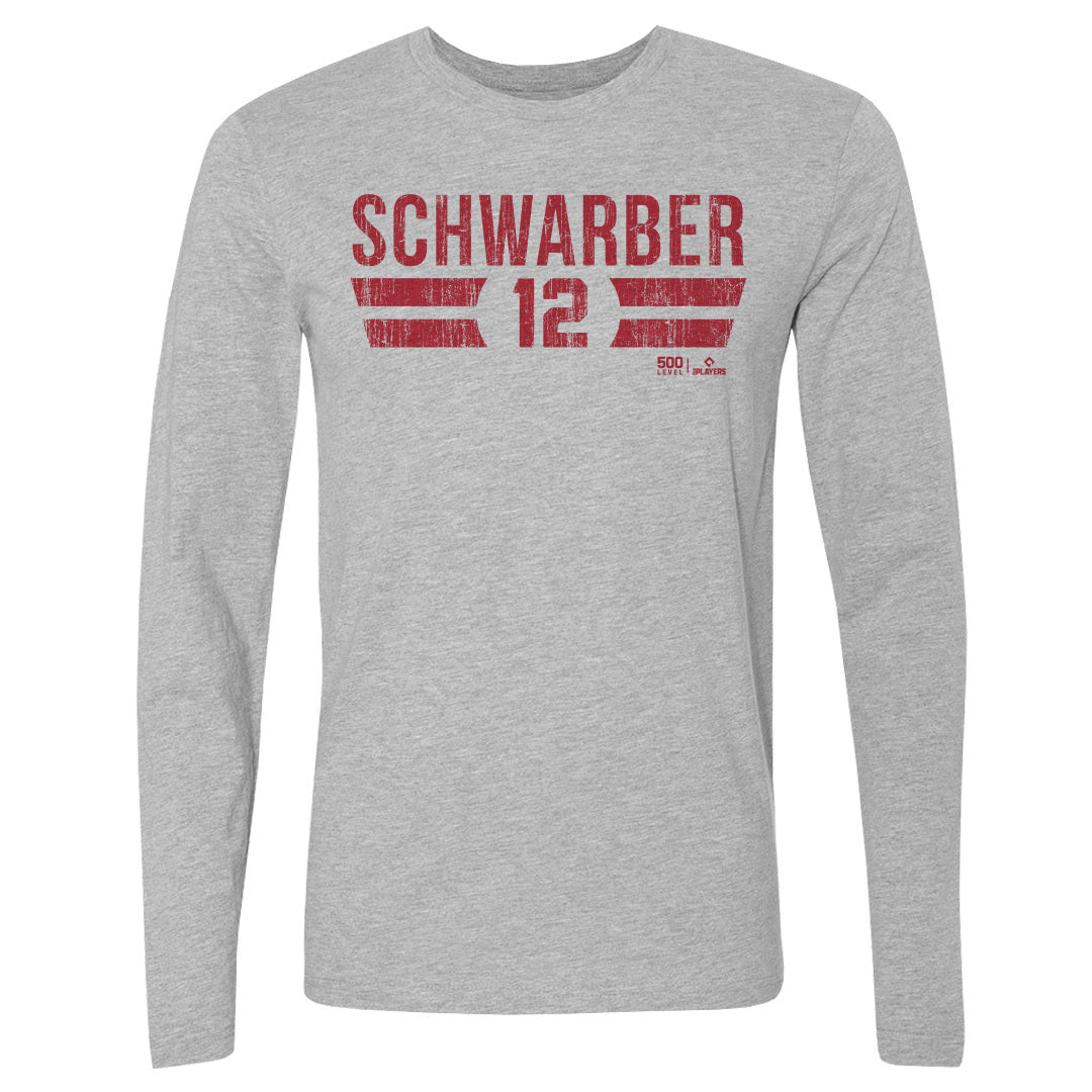 Kyle Schwarber Men's Long Sleeve T-Shirt | 500 LEVEL