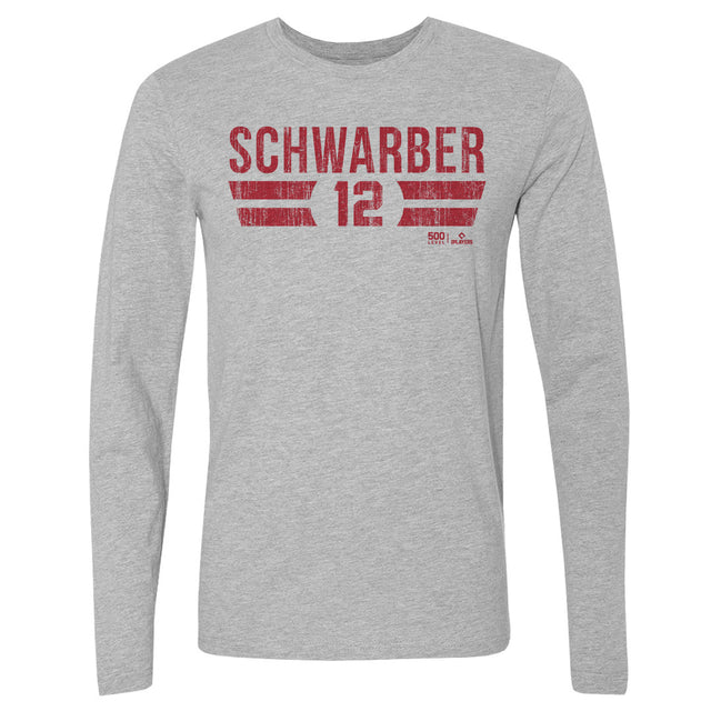 Kyle Schwarber Men's Long Sleeve T-Shirt | 500 LEVEL