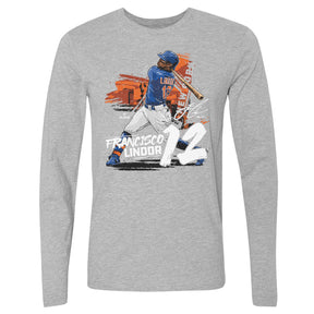 Francisco Lindor Men's Long Sleeve T-Shirt | 500 LEVEL