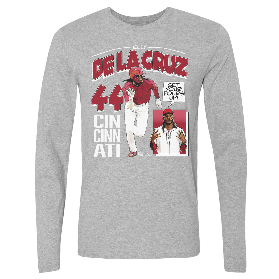 Elly De La Cruz Men's Long Sleeve T-Shirt | 500 LEVEL