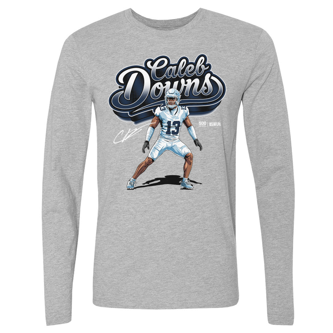 Caleb Downs Men's Long Sleeve T-Shirt | 500 LEVEL