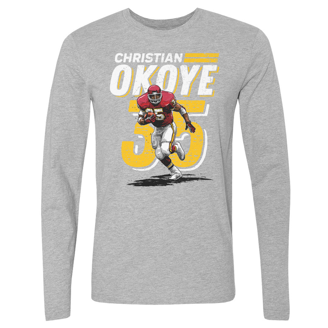 Christian Okoye Men's Long Sleeve T-Shirt | 500 LEVEL