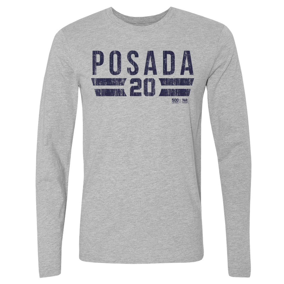 Jorge Posada Men's Long Sleeve T-Shirt | 500 LEVEL