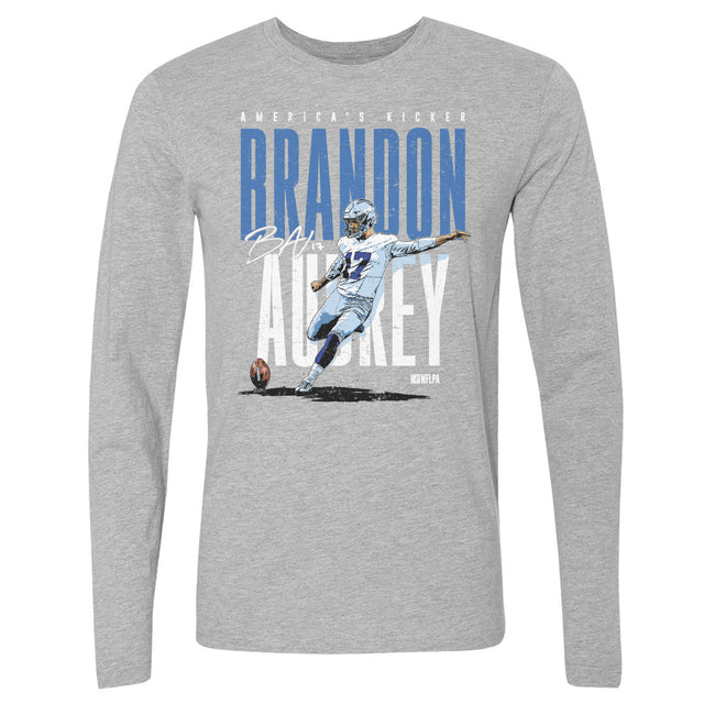 Brandon Aubrey Men's Long Sleeve T-Shirt | 500 LEVEL