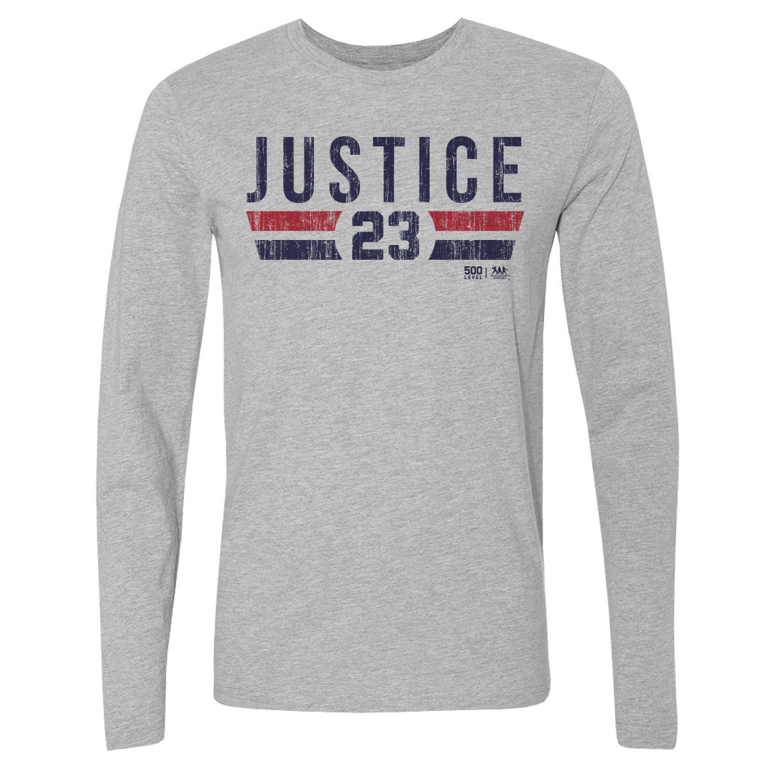 David Justice Men's Long Sleeve T-Shirt | 500 LEVEL