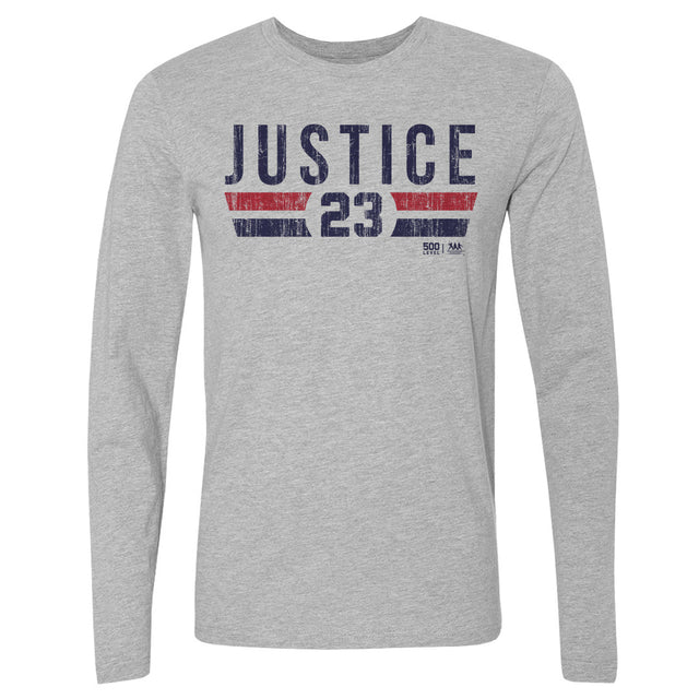 David Justice Men's Long Sleeve T-Shirt | 500 LEVEL