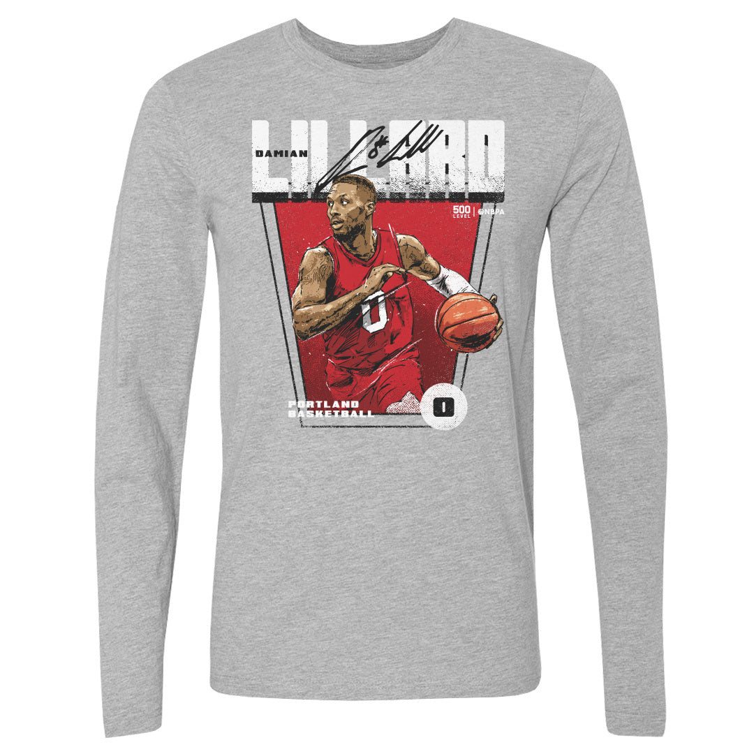 Damian Lillard Men's Long Sleeve T-Shirt | 500 LEVEL