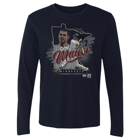 Joe Mauer Men's Long Sleeve T-Shirt | 500 LEVEL