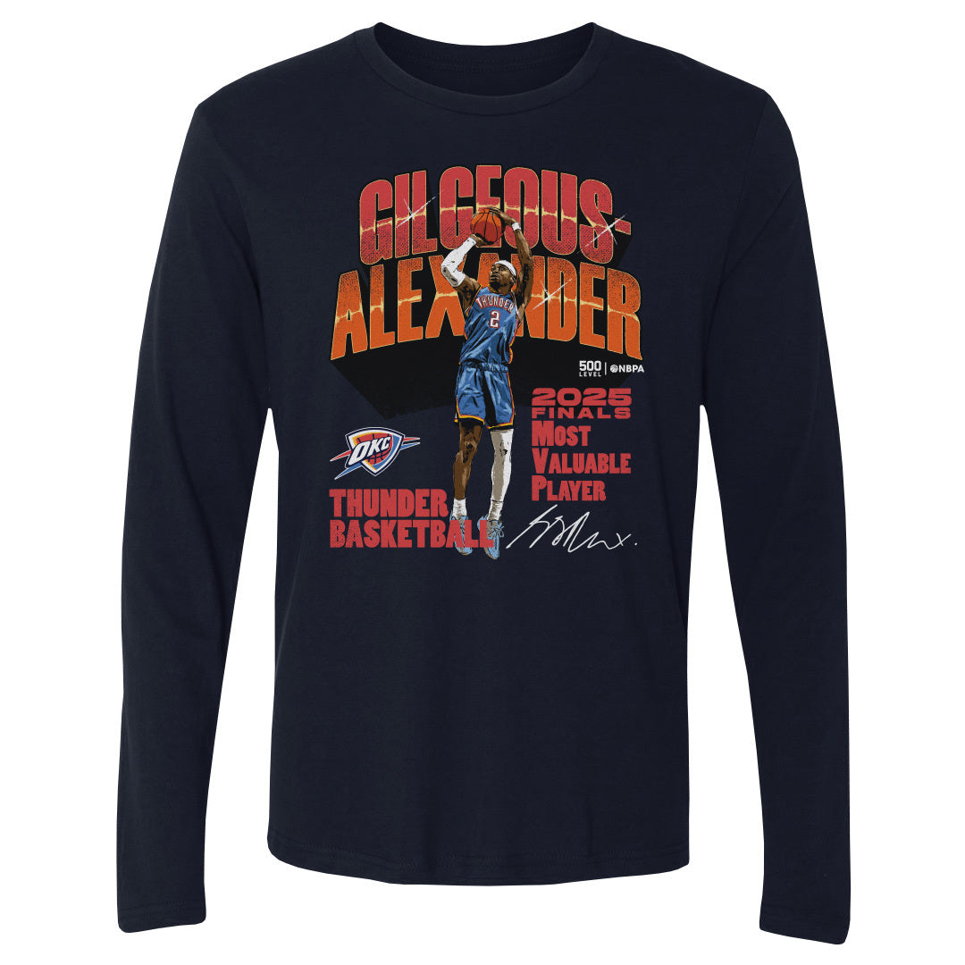 Shai Gilgeous-Alexander Men's Long Sleeve T-Shirt | 500 LEVEL