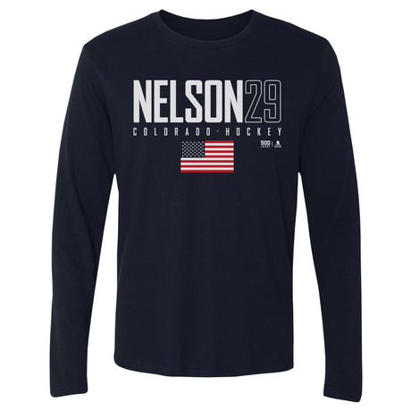Brock Nelson Men's Long Sleeve T-Shirt | 500 LEVEL