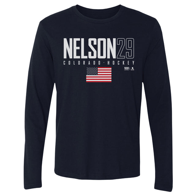 Brock Nelson Men's Long Sleeve T-Shirt | 500 LEVEL