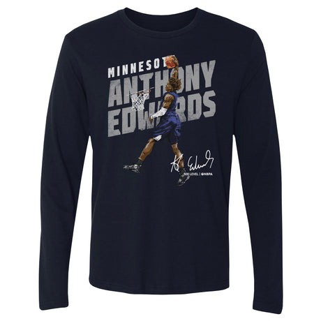 Anthony Edwards Men's Long Sleeve T-Shirt | 500 LEVEL