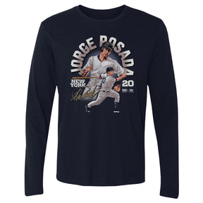 Jorge Posada Men's Long Sleeve T-Shirt | 500 LEVEL