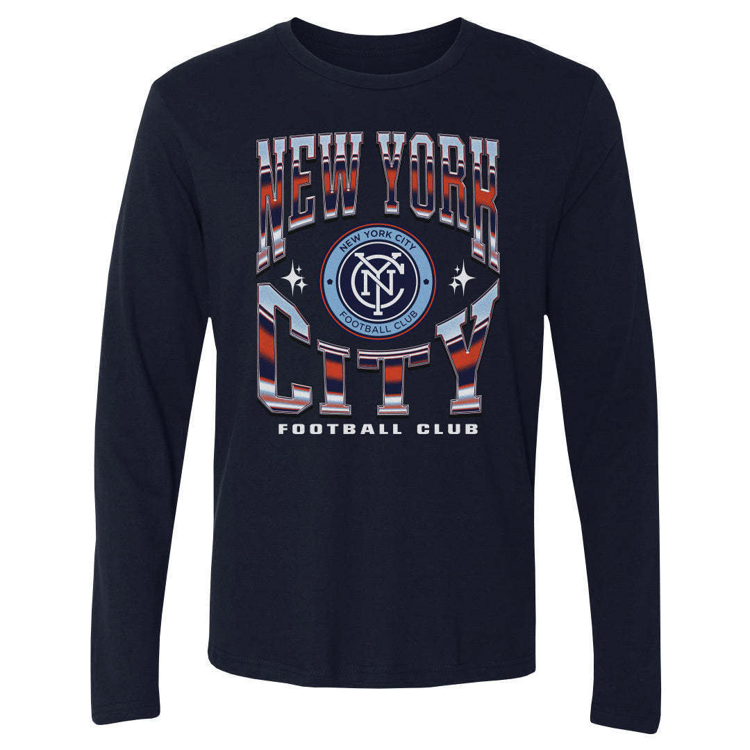 New York City FC Men&#39;s Long Sleeve T-Shirt | 500 LEVEL