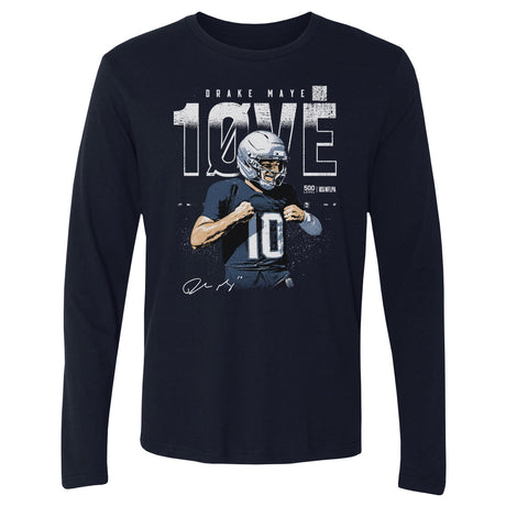 Drake Maye Men's Long Sleeve T-Shirt | 500 LEVEL