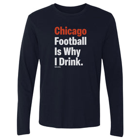 Chicago Football Men's Long Sleeve T-Shirt | 500 LEVEL
