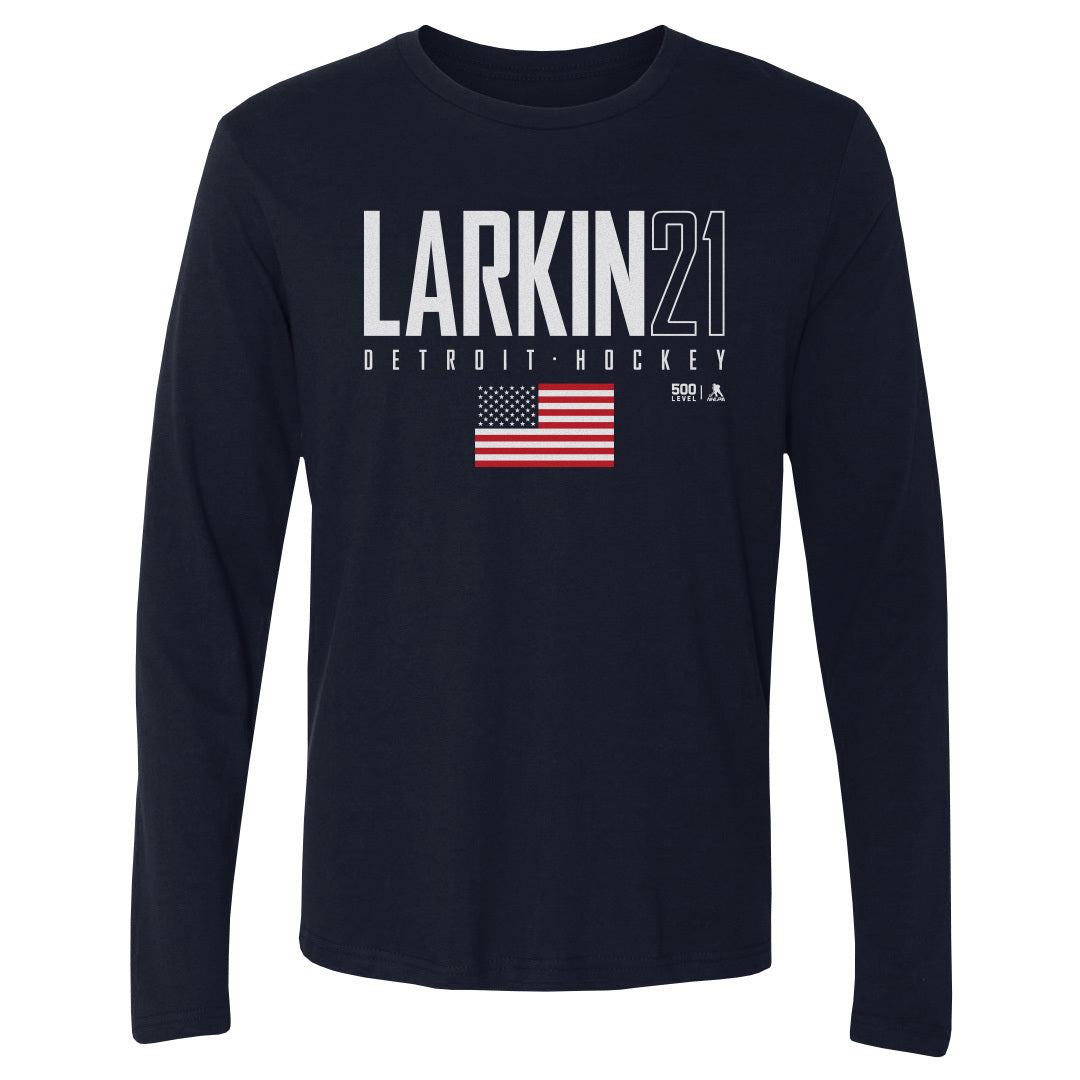 Dylan Larkin Men's Long Sleeve T-Shirt | 500 LEVEL