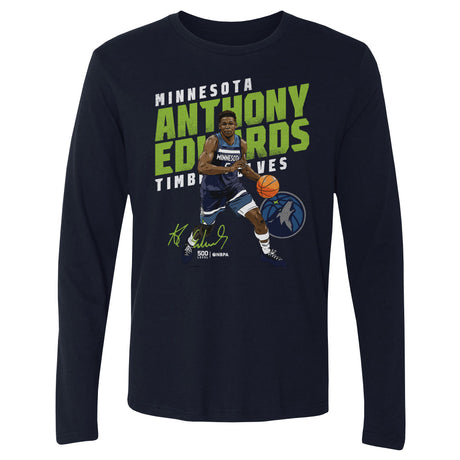 Anthony Edwards Men's Long Sleeve T-Shirt | 500 LEVEL