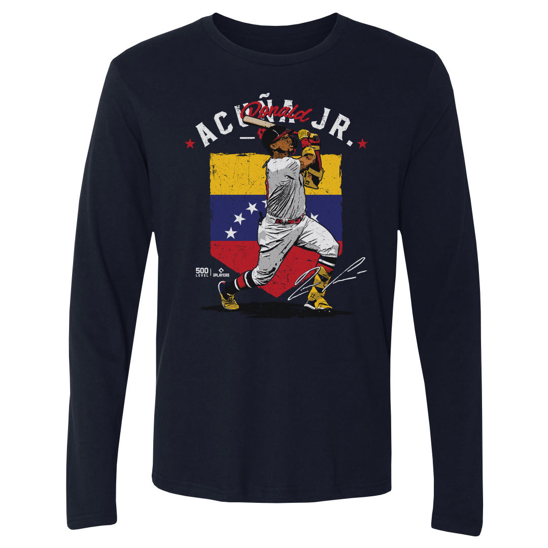 Ronald Acuna Jr. Men's Long Sleeve T-Shirt | 500 LEVEL