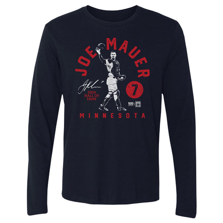 Joe Mauer Men's Long Sleeve T-Shirt | 500 LEVEL