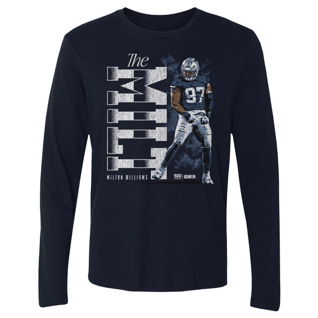 Milton Williams Men's Long Sleeve T-Shirt | 500 LEVEL