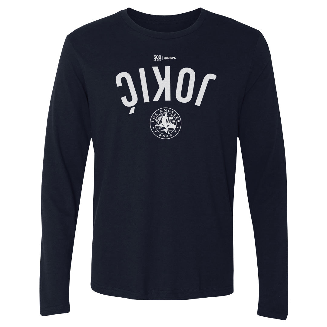 Nikola Jokic Men's Long Sleeve T-Shirt | 500 LEVEL