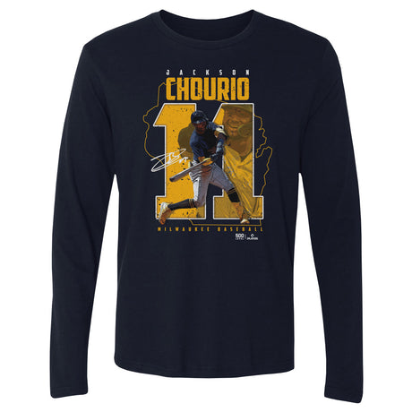 Jackson Chourio Men's Long Sleeve T-Shirt | 500 LEVEL