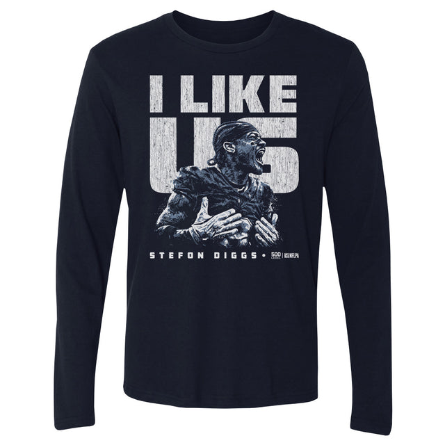 Stefon Diggs Men's Long Sleeve T-Shirt | 500 LEVEL