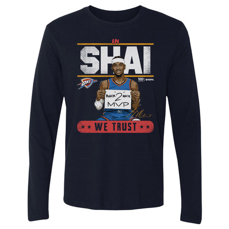 Shai Gilgeous-Alexander Men's Long Sleeve T-Shirt | 500 LEVEL