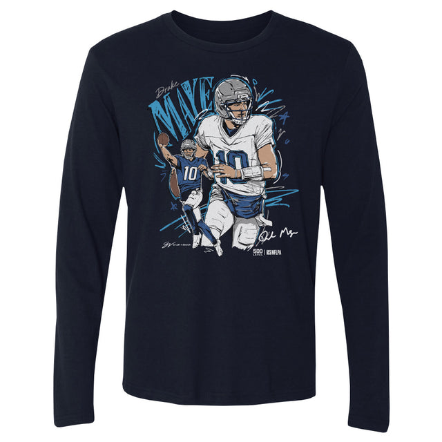 Drake Maye Men's Long Sleeve T-Shirt | 500 LEVEL