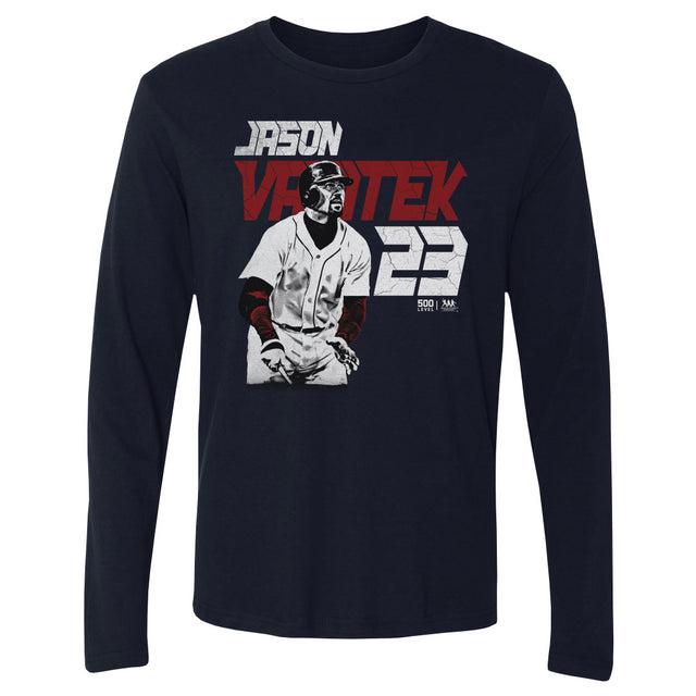 Jason Varitek Men's Long Sleeve T-Shirt | 500 LEVEL