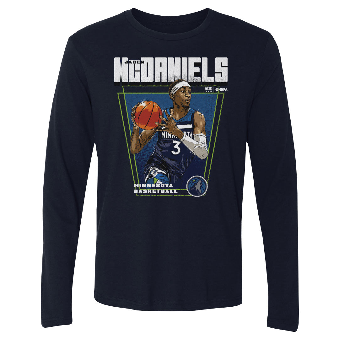 Jaden McDaniels Men's Long Sleeve T-Shirt | 500 LEVEL