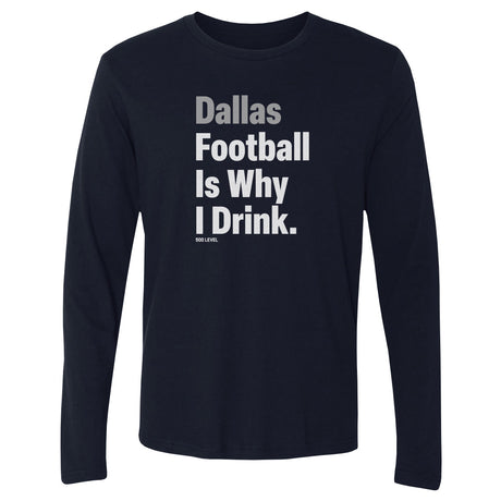 Dallas Football Men's Long Sleeve T-Shirt | 500 LEVEL