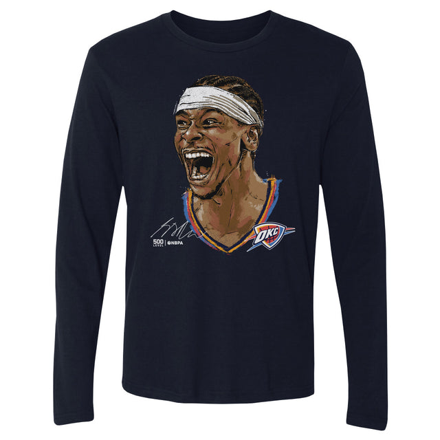 Shai Gilgeous-Alexander Men's Long Sleeve T-Shirt | 500 LEVEL