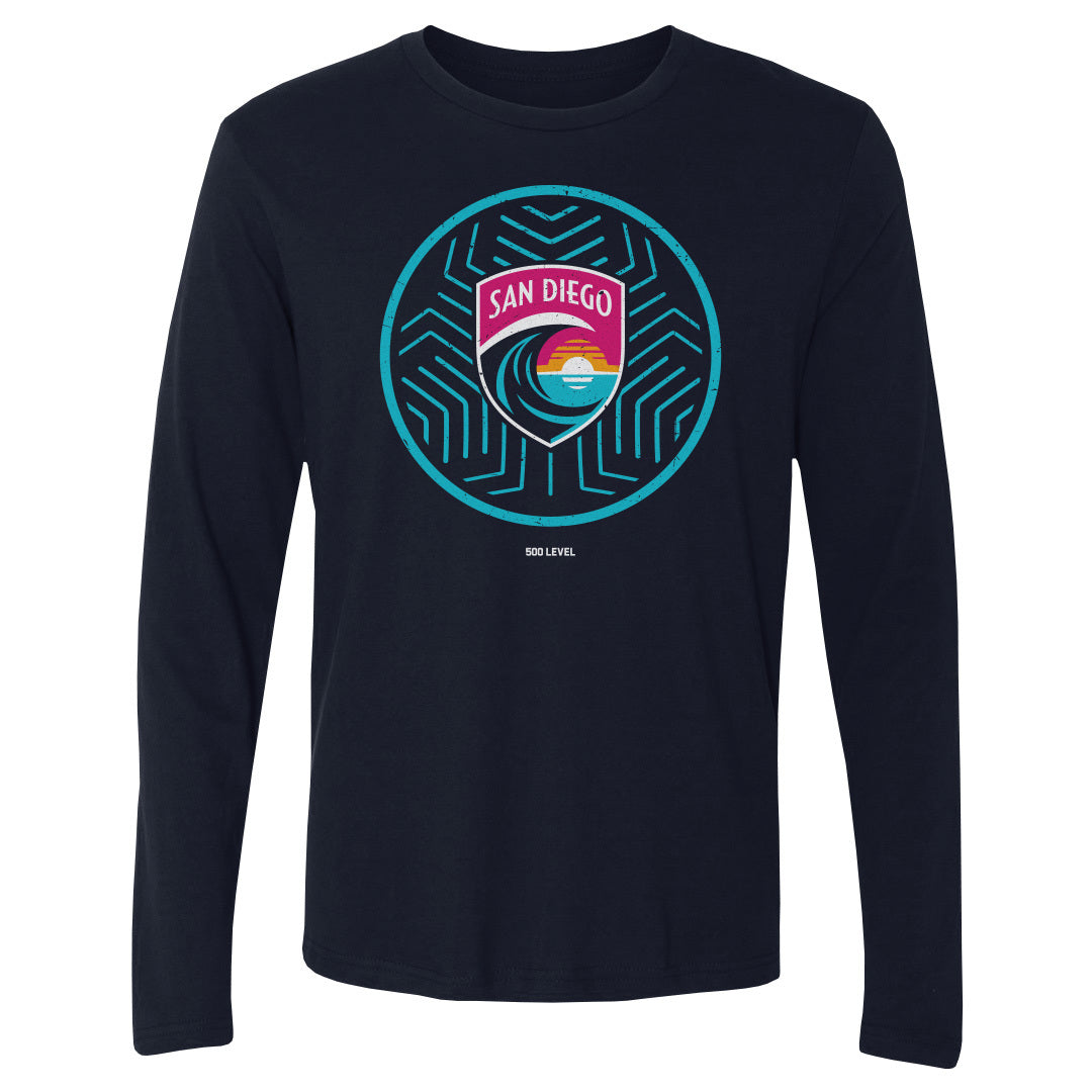 San Diego Wave FC Men's Long Sleeve T-Shirt | 500 LEVEL