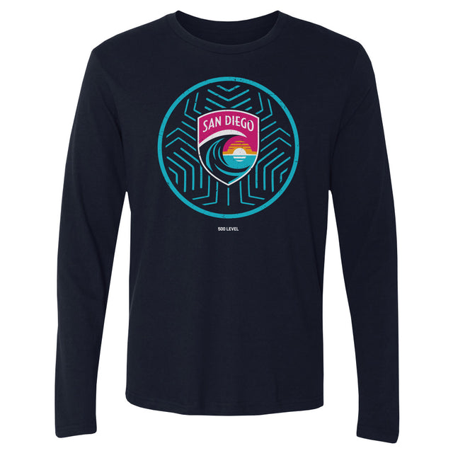 San Diego Wave FC Men's Long Sleeve T-Shirt | 500 LEVEL