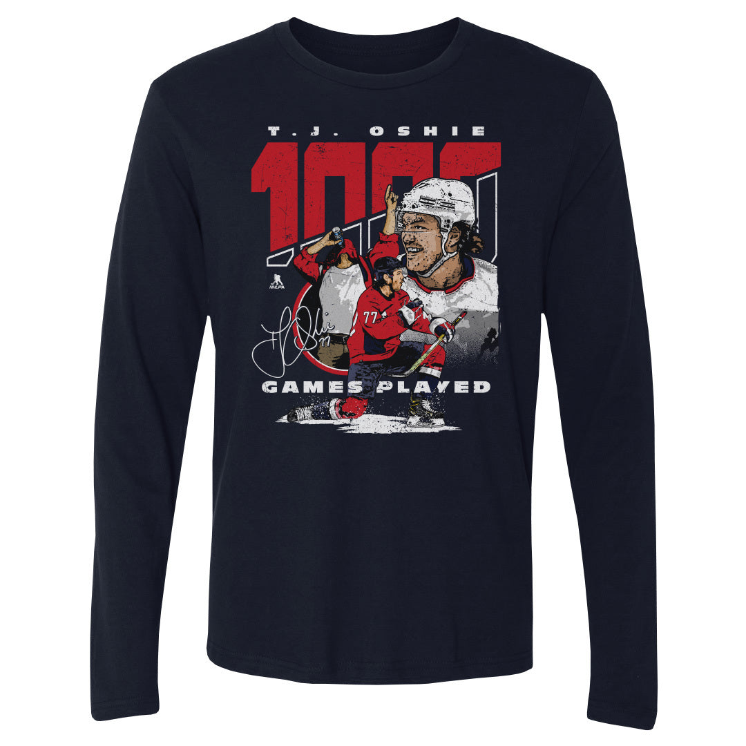 T.J. Oshie Men&#39;s Long Sleeve T-Shirt | 500 LEVEL