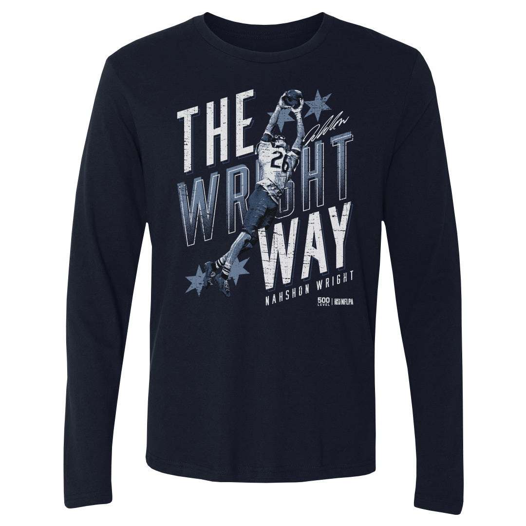 Nahshon Wright Men's Long Sleeve T-Shirt | 500 LEVEL